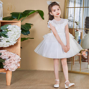 NIMBLE Verano 3-12 Y Blanco Lentejuelas Flor Niñas Vestidos Niños Fiesta de noche <span class=keywords><strong>Ropa</strong></span> <span class=keywords><strong>Primera</strong></span> Comunión Vestido de bautizo - Product Image 2