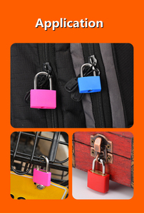 Cadenas en laiton fin de 20 mm, bonne qualité, étanche, antivol, cadenas recouvert de plastique coloré - Product Image 4
