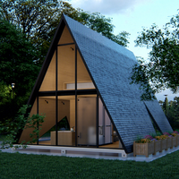 Villa d'hôtel dans un arbre préfabriqué au design moderne Belle structure à ossature en acier Morden pour un séjour de vacances en panneau sandwich