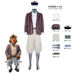 Wonkka Oompaa Cosplay Masculino Loompa film OutfitsChocolate <span class=keywords><strong>Festa</strong></span> di <span class=keywords><strong>Halloween</strong></span> de Carnaval Disfarce Meninos Ad - Product Image 3