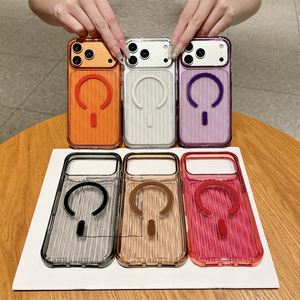 Fashion Translucent Colored <b>PC</b> Hard Phone Case for iPhone 13 14 15 16 17 18 Pro Max <b>Wireless</b> Magnetic Charging Shockproof Cover - Product Image 1