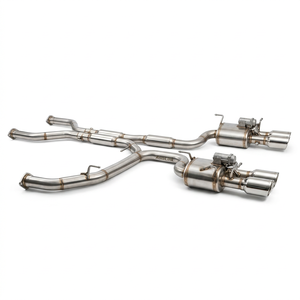 Venta Directa de Fábrica AsiaLink para <span class=keywords><strong>Audi</strong></span> S6 S7 S8 C7 4.0T, Sistema de Escape Catback de Acero Inoxidable con Válvula de Voz de Tono Alto - Product Image 4