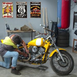 Wholesale Custom Design Vintage Metal <strong>Sign</strong> Plaque Retro Tin Plate <strong>Sign</strong> for Bar Garage Wall Decor - Product Image 4