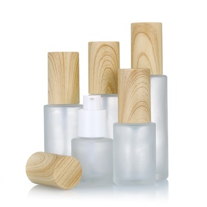 Profumo di lusso 20ml 30ml 40ml 50ml 60ml 80ml 100ml 120ml linea di bambù flacone spray per pompa in vetro a nebbia fine superiore con coperchio a grana di legno - Product Image 2