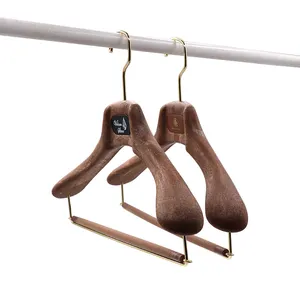 Luxe Extra Brede Pak Hangers Voor Doeken Met Aangepaste Logo