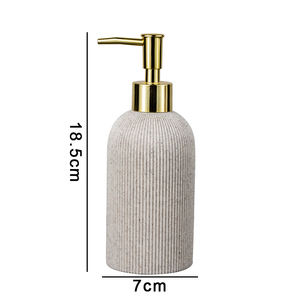 Distributeur de savon manuel à rayures verticales, distributeur de savon mousse pour les mains à usage domestique - Product Image 5