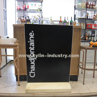 Support de table en bois taille A6 support de menu avec craie