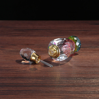 En gros Unique Forme Décorative Égyptien Doré Bouteilles De Parfum En Cristal Avec Boîte-Cadeau Pour Des Faveurs De Mariage