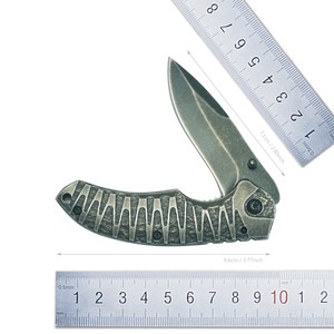 Cuchillo de bolsillo con bloqueo de marco de hoja de lavado de piedra negra de alto rendimiento 196 para exportación al por mayor - Product Image 2