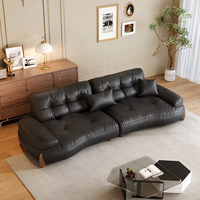 Canapé en cuir véritable en forme de L, trois places, élégant, pour appartement et bureau, idéal pour salle de sport et centre commercial, mobilier de luxe haut de gamme pour la maison
