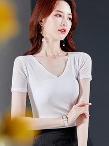 Magliette da Donna Coreane, Top Senza Maniche alla Moda, Camicette <span class=keywords><strong>Sexy</strong></span> a Manica Corta per Ragazze - Product Image 2