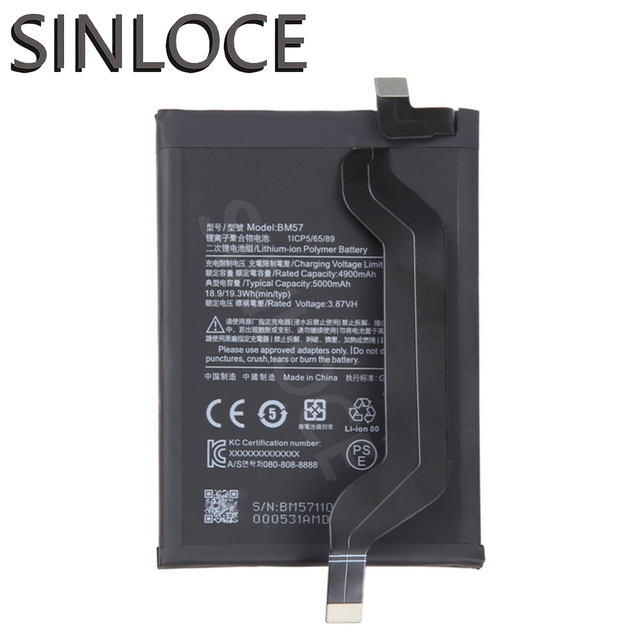 China High-quality Battery Production Lithiumn Mobile Cell Phone Battery Factory Wholesale for Redmi POCO X3 GT BM57