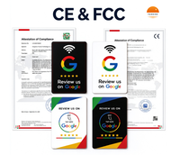 Carte NFC Google Review NFC213, carte NFC 13,56 MHz, carte intelligente à puce pour les avis de restaurant, logo personnalisé et détection sans contact
