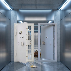 Solid Steel Bank Security Daytime Gate Affordable High-Security <b>Safe</b> Mechanical <b>Lock</b> Vault Door Heavy-duty Steel Security Door - Product Image 3