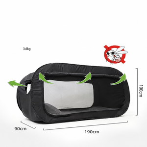 Tienda de campaña portátil con logotipo personalizado, opaca, <span class=keywords><strong>para</strong></span> privacidad interior, con mosquitera desplegable, tipo cápsula <span class=keywords><strong>para</strong></span> dormir, <span class=keywords><strong>para</strong></span> dormitorio universitario, cama individual - Product Image 2
