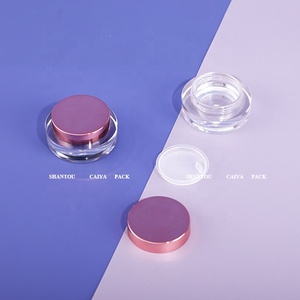 Hình Lục Giác 5 Gam Rose Gold Đen Mini Hồng Rỗng Nail Polish Eyeshadow Powder Trường Hợp Lông Mày Gel Mắt Serum Cream <span class=keywords><strong>Container</strong></span> Với Sifter - Product Image 3