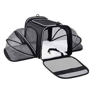 ZMaker-transportador de viaje para mascotas, accesorio extensible de 4 lados con almohadilla polar para gatos, certificado por la línea aérea - Product Image 2