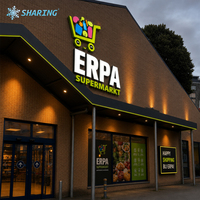 Enseigne LED personnalisée pour centre de service automobile, lettres lumineuses frontales, enseigne de logo pour bâtiment commercial