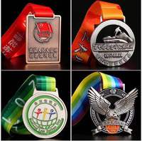 Plaques commémoratives en métal et Bronze or argent, 2 pièces, médaillon commémoratif du Marathon, événement, vente en gros