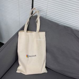 ถุงผ้าใบแบบใช้ซ้ำได้ถุงผ้าพิมพ์โลโก้แบบมีตัวอักษร - Product Image 4