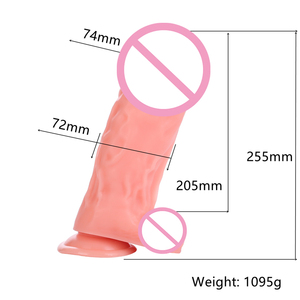 Grosir mainan seks untuk dewasa <span class=keywords><strong>Penis</strong></span> buatan Super besar realistis Dildo PVC seperti hidup 10 inci untuk wanita - Product Image 3