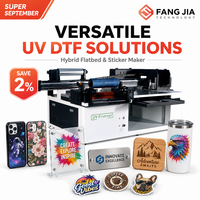 Offre Spéciale Septembre : Imprimante UV DTF 6090 A1 I3200 Hybride 2-en-1 à Plat pour Étiquettes et Autocollants en Cristal – Prête à l'Expédition (RTS)
