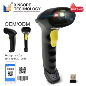 Máy Quét Mã Vạch Không Dây 2.4G, Máy Quét Mã Vạch 2D Tốc Độ Quét Cao X-9201C Hàng Tồn Kho Gồ Ghề