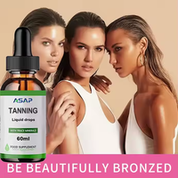 Ausreson OEM Gouttes Autobronzantes à Boire Huile Complément Alimentaire pour la Peau Marque Privée 25ml Végétalien Vitamines Naturelles Gouttes Autobronzantes Sans Soleil