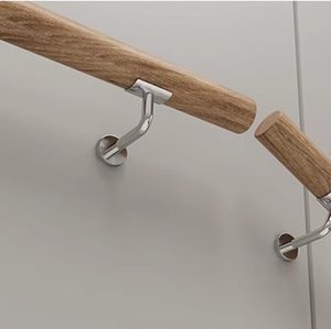 Barandilla de Madera de Haya para Montaje en Pared, Interior y Exterior, para Escaleras, Embalaje para Envío por Correo - Product Image 5