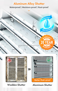 Rosenilan dimensioni personalizzate finestra in alluminio interno piantagione persiana adatto a tutte le finestre - Product Image 4