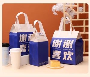 Custom Biodegradable Fabric Thermal Drink Food <b>Cooler</b> <b>Backpack</b> Bag Waterproof Non Woven Insulated Lunch Exhibition Bag - Product Image 2