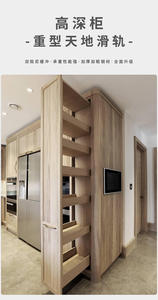 Herrajes Deslizantes de Acero Laminado en Frío de Alta Resistencia con Amortiguación y Funcionamiento Silencioso para Gabinetes de Cocina, Dormitorio, Hotel, Comedor, Exteriores y Centros Comerciales - Product Image 2