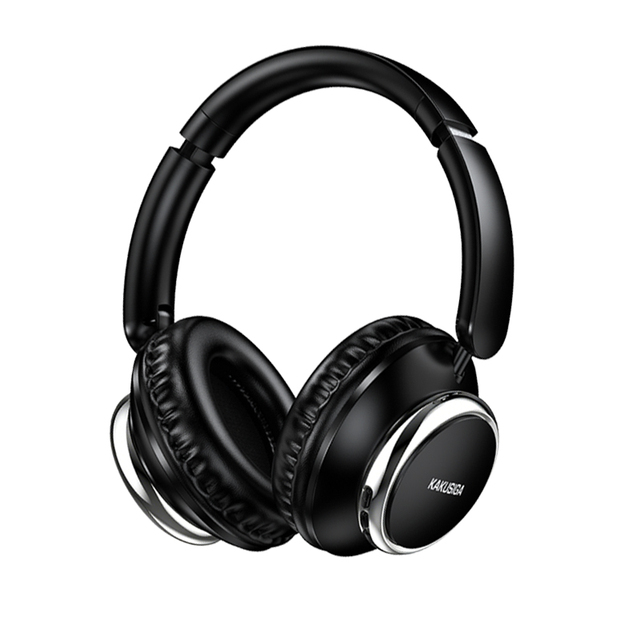 KAKUSIGA 400mAh BT 6.0 Wireless Headphones, Stretching & Folding Design for Easy Carry & Extended Playtime
