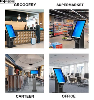 Kiosque de commande de terminaux de point de vente de restaurants Kiosque numérique intelligent en aluminium pour aliments Paiement de la machine Kiosque libre-service
