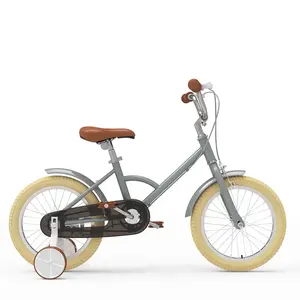 Sepeda anak usia 3 hingga 9 tahun, sepeda anak-anak dengan roda tambahan, sepeda bayi antik Jepang pria dan wanita