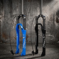 Suspension pneumatique TOSEEK pour VTT avec verrouillage à distance par câble pour tiges coniques 26, 27,5, 29 pouces, axe QR 100x9mm, support en alliage d'aluminium