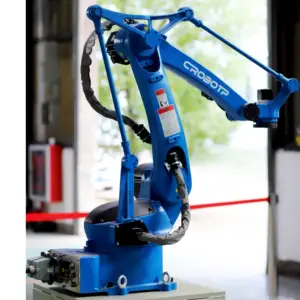 Braço de robô de solda industrial automático de alta velocidade de 6 eixos com design personalizado OEM para fabricação de fábrica