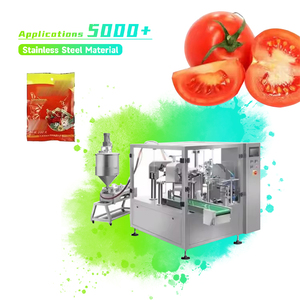 Doypack – sac à buse automatique, jus de miel, <span class=keywords><strong>ketchup</strong></span>, lait de lavage, remplissage liquide, pochette préfabriquée, machine d'emballage rotative - Product Image 1