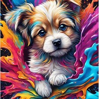 Kendin Yap El Boyaması Tam Elmas Boyama Yetişkin 5D Kedi Elmas Sanatı Yüksek Kaliteli Çerçeveli Kanvas