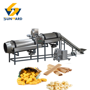 Máquina extrusora para hacer bocadillos de maíz inflado automático, línea de producción de alimentos - Product Image 6