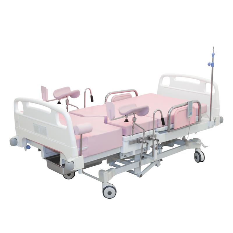 MN-DB002 Whole Sale Economical Electrical LDR Bed with Stirrups, Adjustable Height Maternity for Labor Ward