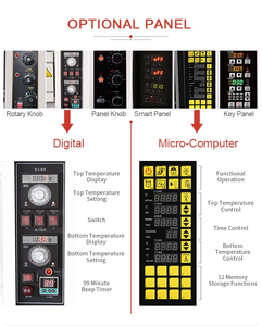 LEMON MECH Horno comercial <span class=keywords><strong>para</strong></span> hornear Pastel casero Pan <span class=keywords><strong>Pizza</strong></span> 2 capas 4 bandejas Horno de cubierta - Product Image 5
