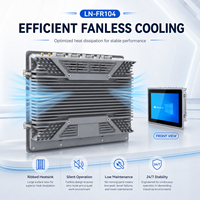 Computadora con Pantalla Táctil de 10.4 Pulgadas Sin Ventilador, Doble LAN, COM, USB para Terminal de Fábrica Inteligente, Compatible con Windows y Linux, PC Industrial