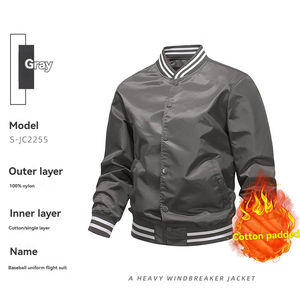 Dapat disesuaikan Pilot Amerika tipis tahan angin bernapas kerah berdiri Logo depan jaket Bomber uniseks untuk kasual Streetwear - Product Image 6