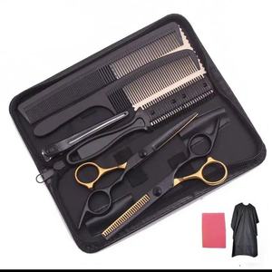Ciseaux de coiffure 2026 AQIABI 6'' – Ciseaux de coupe et d'éclaircissement pour barbier, avec peignes C1001 - Product Image 2