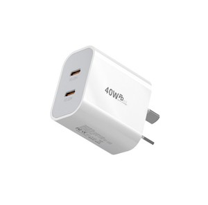 Adaptador de carga rápida USB C Dual de 40W, enchufe de cargador de pared doble OTP para <span class=keywords><strong>iPhone</strong></span> 16/15/14/13/12/11/XR/XS/8 para Galaxy <span class=keywords><strong>Google</strong></span>, etc. - Product Image 4
