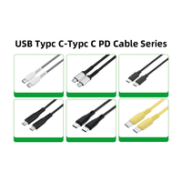 Câble de charge rapide Type-C vers Type-C blanc 100W, câble d'alimentation PD, câbles de données, vente directe d'usine WISTAR