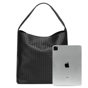 Sacs fourre-tout grande capacité, sacs à main tendance à motif tissé pour femmes, pour les trajets quotidiens, vente en gros, sacs à bandoulière décontractés pour ordinateur portable - Product Image 6