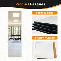 Glass Full Length Wall Mirror Tiles Frameless Body Tiles for Bedroom Mounted Home Gym Door