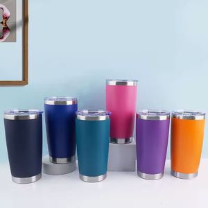 Gobelet isotherme personnalisé de 20 oz à double paroi en acier inoxydable, carré, moderne, pour les voyages, avec couvercle, pour la bière, le café, à utiliser en voiture - Product Image 1